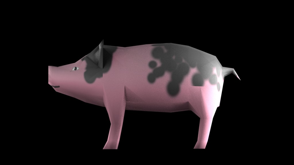 Low Poly Pig preview image 2